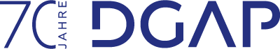 Logo 70 Jahre DGAP blau